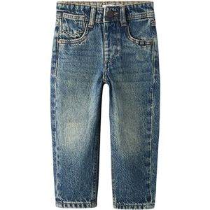 Tapered-fit Jeans - Denim - Verstelbare Taille - Subtiele Slijtageplekken
