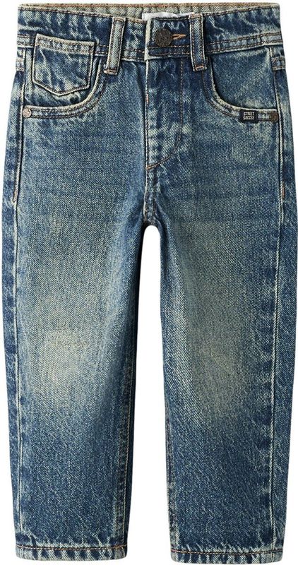 Tapered-fit Jeans - Denim - Verstelbare Taille - Subtiele Slijtageplekken