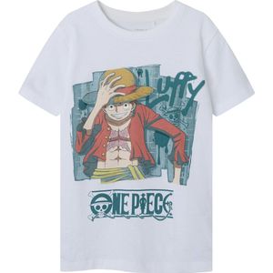 One Piece - T-shirt - Blauw - Jersey - Korte Mouwen