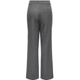 ONLY - Wide Leg High Waist Pantalon - Grijs Melange
