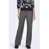 ONLY - Wide Leg High Waist Pantalon - Grijs Melange
