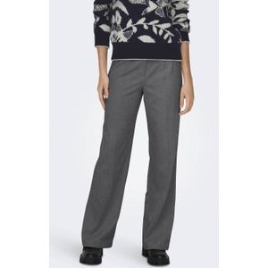 ONLY - Wide Leg High Waist Pantalon - Grijs Melange