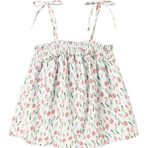 Top - All Over Print - Mouwloos - U-hals - Geweven Stof - Regular Fit