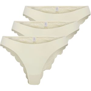 Onlchloe - Brazilian Slip - 3-pack - Kanten Detail - Elastische Taille