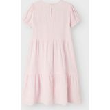 Jurk - O-hals - Korte Mouwen - Mousseline - Regular Fit