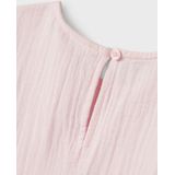 Jurk - O-hals - Korte Mouwen - Mousseline - Regular Fit