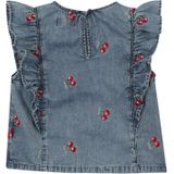 ONLY MINI - Top - Geborduurd Detail - Ruches - O-hals - Mouwloos - Relaxed Fit