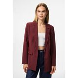 Pieces - Pcbozzy Ls Loose - Blazer - Tawny Port - Dames