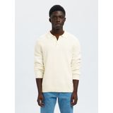 Gestructureerd Katoen - Polo - Lange Mouwen