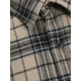 JACK & JONES - JJJames - Overhemd - Beige / Grijs / Zwart - Flanel - Lange Mouw
