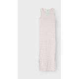 Name It - Mouwloze Bodycon Maxi-jurk - Katoen - Speelse Textuur - Split