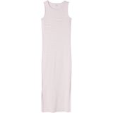 Name It - Mouwloze Bodycon Maxi-jurk - Katoen - Speelse Textuur - Split