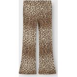 Name It Broek - BootCut - Tortelduif m. Luipaardprint