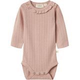 Body - Rood - Katoen - Lange Mouwen - Ruches
