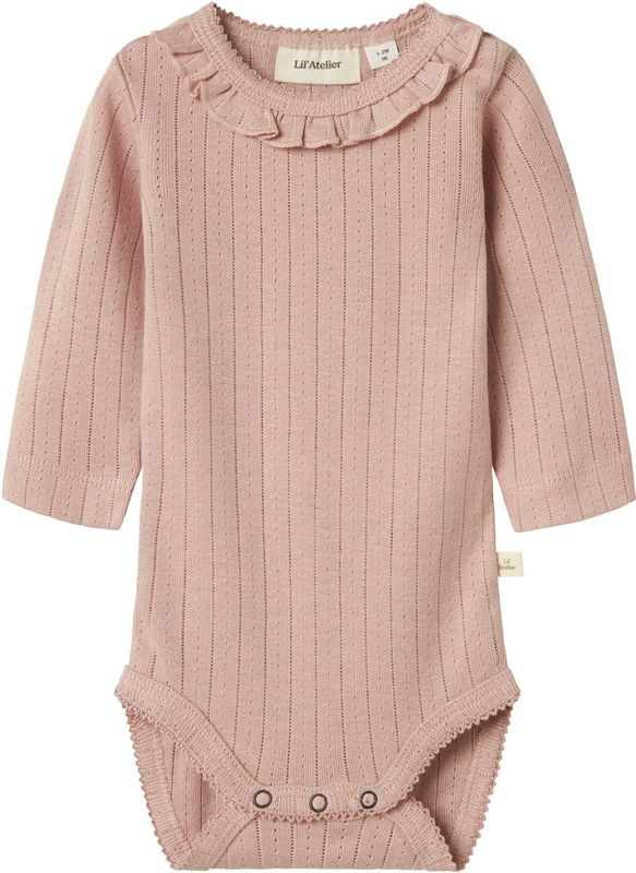 Body - Rood - Katoen - Lange Mouwen - Ruches