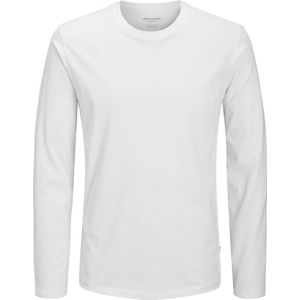 Jack & Jones - JJEORGANIC BASIC TEE LS O-NECK NOOS - T-shirt - Wit - Lange Mouwen