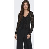 Jacqueline de Yong Vest Jdynoe Lace Cardigan Jrs Exp 15352632 Black Dames