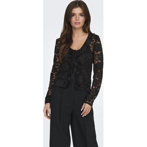 Jacqueline de Yong Vest Jdynoe Lace Cardigan Jrs Exp 15352632 Black Dames