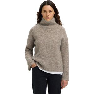 Selected - Gabriella - Gebreide Trui - Hoge Hals - Lange Mouwen - Relaxte Pasvorm