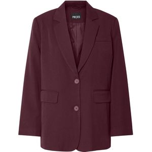 Pieces - Pckamil Ls Loose Blazer - Tawny Port - Dames