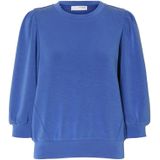 Top - Ronde Hals - 3/4 Mouwen - Puff Mouwen - Losse Pasvorm - 51% TENCEL™ Modal