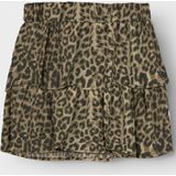 Strokenrok - Zwart - Polyester - Leopard Print