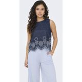 JDY - JDYMARGOT - Top - Dames - Mouwloos - Geborduurd Detail