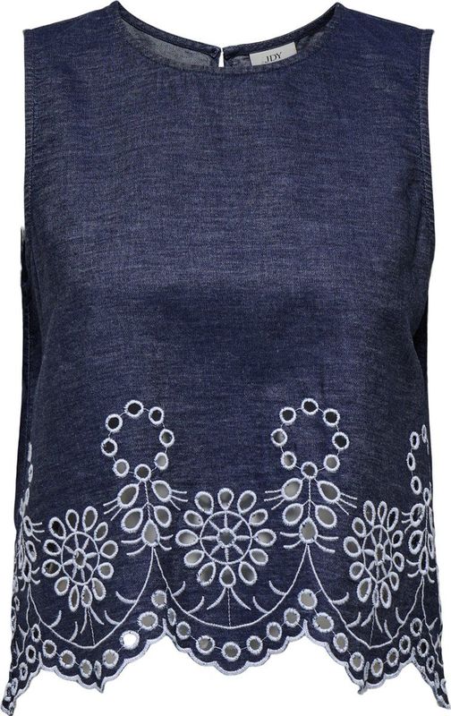 JDY - JDYMARGOT - Top - Dames - Mouwloos - Geborduurd Detail