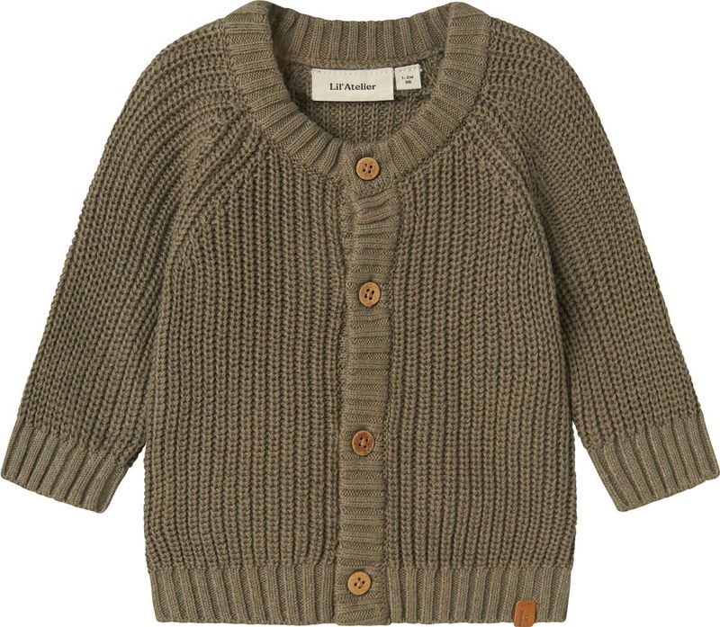 Name It - Emlen Lil Atelier - Cardigan - Gebreid Vest - 100% Biologisch Katoen