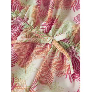 Print Playsuit - Boxpakje - Geweven Stof - All-over Print - Off-shoulder