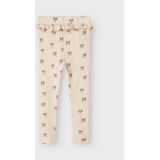 Legging - Print - Slim Fit - Jersey - Elastische Taille - Ruches