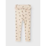 Legging - Print - Slim Fit - Jersey - Elastische Taille - Ruches