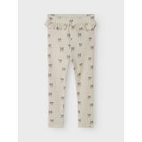 Legging - Print - Slim Fit - Jersey - Elastische Taille - Ruches