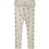 Legging - Print - Slim Fit - Jersey - Elastische Taille - Ruches