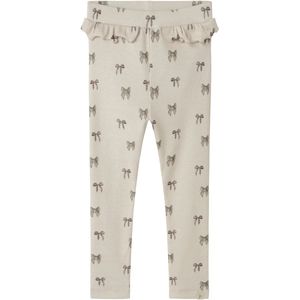 Legging - Print - Slim Fit - Jersey - Elastische Taille - Ruches