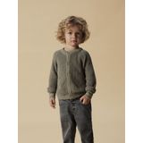 Gebreide Cardigan - Grijs - Katoen - Lange Mouwen