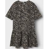 Korte Mouwen Jurk - Keperstof - All-over Print - Knielengte