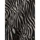 Korte Mouwen Jurk - Keperstof - All-over Print - Knielengte