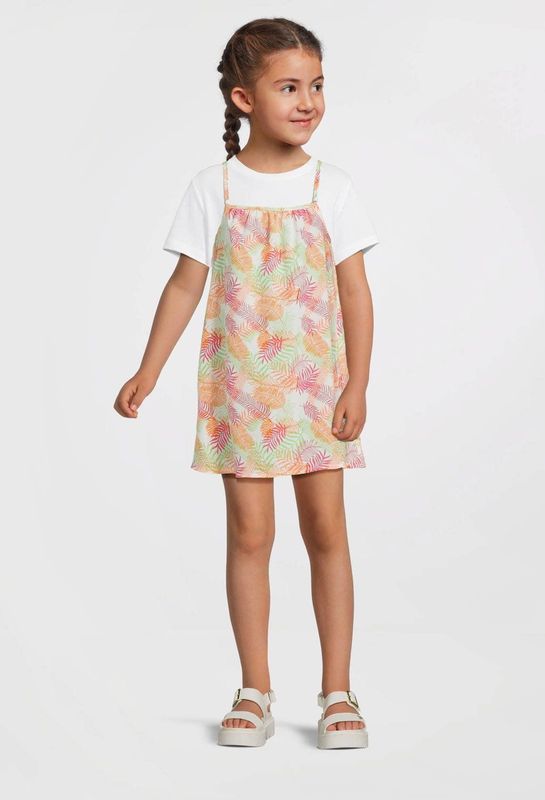 NAME IT - NKFVINAYA - Zomerjurk - Groen - Oranje - Roze