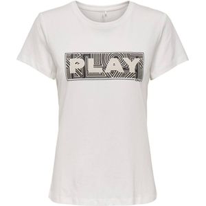 ONLY PLAY - Sportshirt - Wit - Katoen - Korte Mouwen
