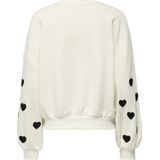 Only - ONLMACY - Sweatshirt - Cloud Dancer - Lange Mouwen - Ronde Hals