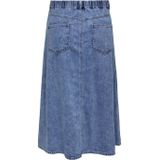 ONLY CARMAKOMA - Spijkerrok - Midi - Katoen - Knoopsluiting