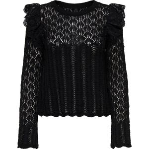 Onlashley - Gebreide Pullover - O-hals - Lange Mouwen - Kanten Detail - Regular Fit