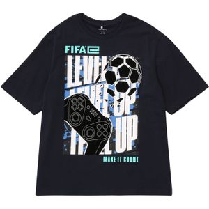 Name It - Nkmadian Fifae Ss Top Box Vde - T-shirt - Navy Blazer