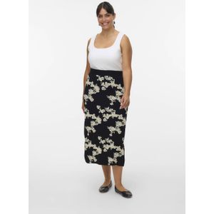 VERO MODA CURVE - Midi Rok - Zwart