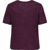 Carsunny - Gebreide Top - O-hals - Korte Mouwen - Regular Fit