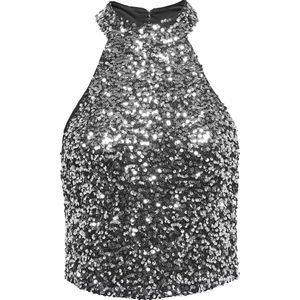 Only - Jdydiana - Haltertop - Zilverkleurig