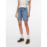 Denim Shorts - Blauw - Katoen - High Rise