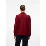 VERO MODA Bandplooibroek 'VMTANYA'  robijnrood