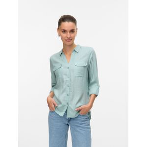 Vmbumpy - Overhemd - Blauw - Katoen - Regular Fit